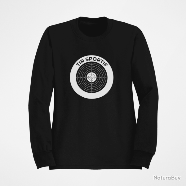Sweat Tir Sportif Cible Noir