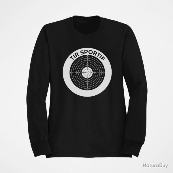 Sweat Tir Sportif Cible Noir