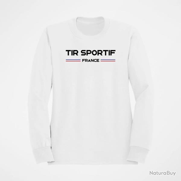 Sweat Tir Sportif France Blanc
