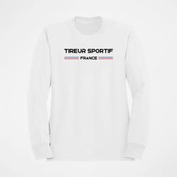 Sweat Tir Sportif Tireur France Blanc