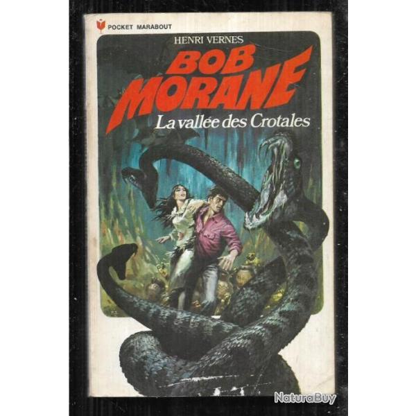 bob morane la vall�e des crotales  n�109 d'henri vernes pocket marabout bel �tat