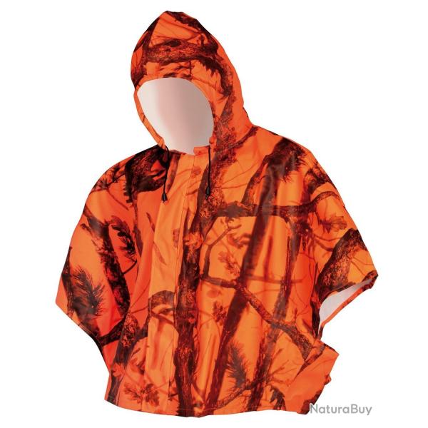 P�lerine de pluie Ghost Camo orange fluo VERNEY CARRON
