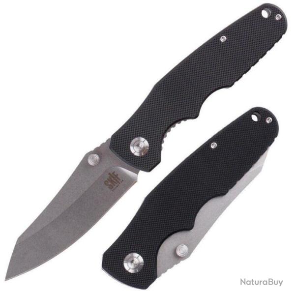 Couteau SKIF Cutter Black Manche G10 Lame Acier 8Cr13MoB Linerlock Clip SKFIS004B