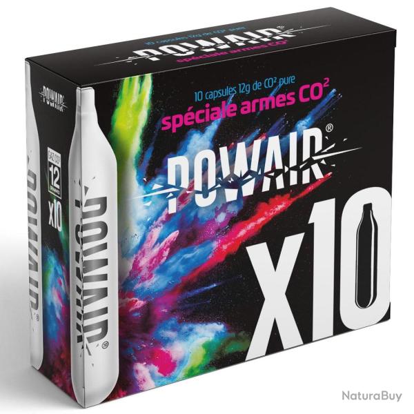 Sparclettes de Gaz Co2 12 g POWAIR x 10