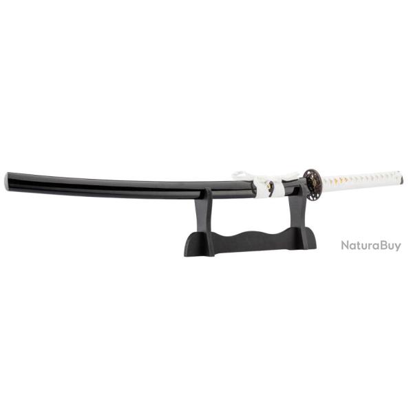 Katana noir tress� blanc