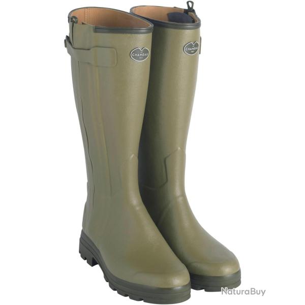 Bottes en caoutchouc pour femmes Chasseur cuir Couleur vert
