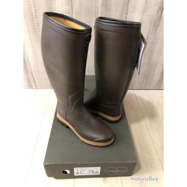Bottes Le Chameau Saint-Hubert H�ritage doubl�es cuir 41 mollet 42