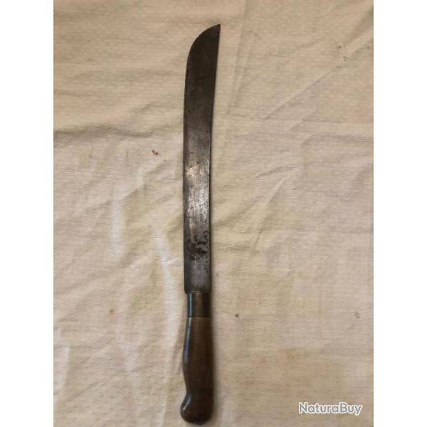 grande hachette coupe coupe couteau acier fondu