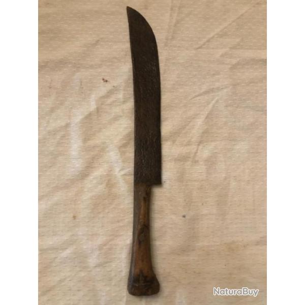 couteau ancien manche en bois