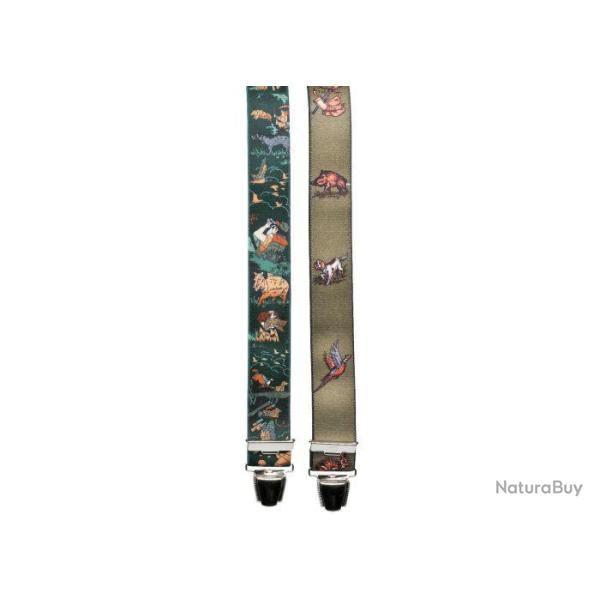 Bretelle �lastique Januel avec des motifs chasse