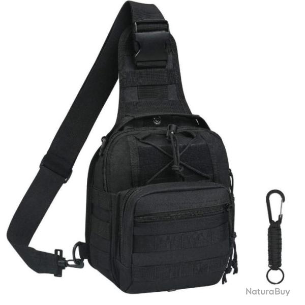 Sac  Dos Style Militaire Tactique 42L Impermable Multifonction Sport Chasse Pche Randonne Noir