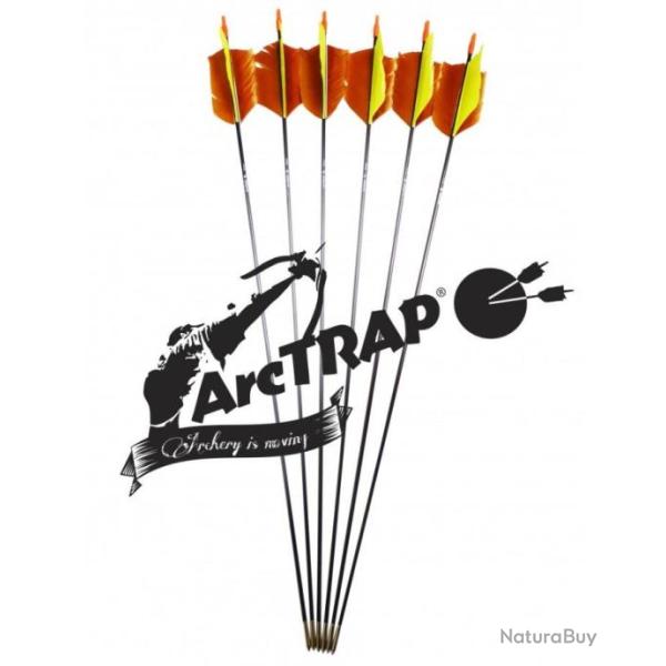 ARCTRAP - 6 FLCHES FLU-FLU CARBONE SPIN 900 diam 5.0