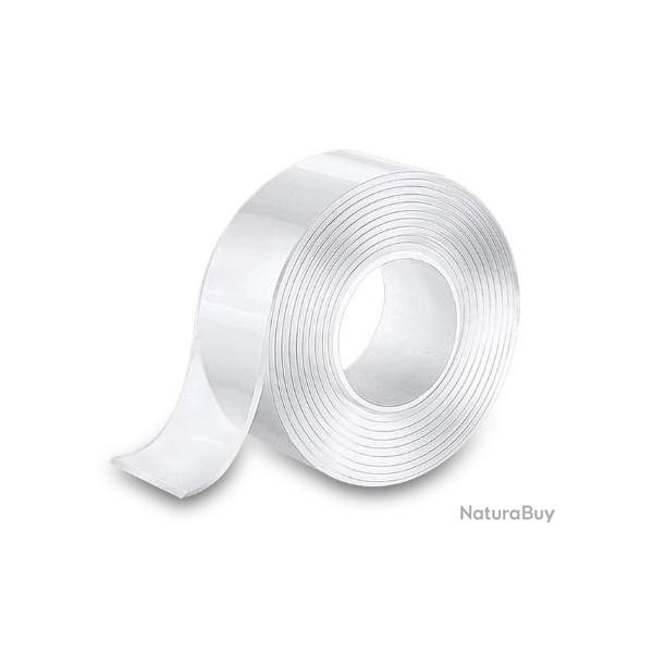 Ruban adh�sif double face largeur 20mm rouleau de 5 m�tres - LIVRAISON OFFERTE