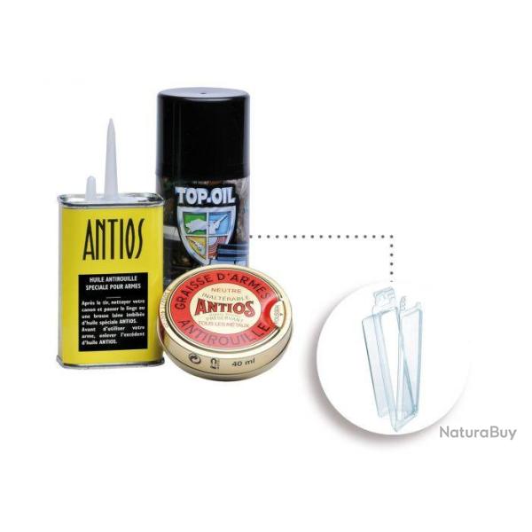 KIT HUILE A�ROSOL, BURETTE ANTIOS, GRAISSE ANTIOS SOUS BLISTER