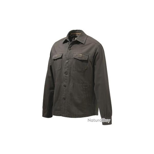 Chemise Beretta heavy overshirt brown bark