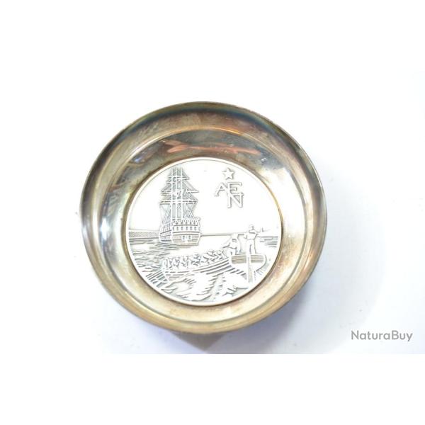 Coupelle m�tal argent�e AFN Afrique du Nord Maroc Alg�rie  m�tal argent�