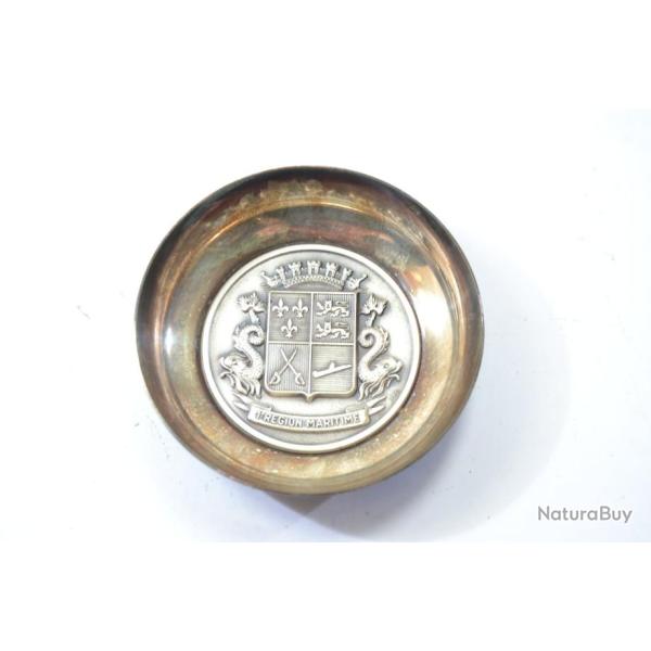 Coupelle m�tal argent�e 1er R�gion Maritime 1 RM  m�tal argent� Marine Nationale