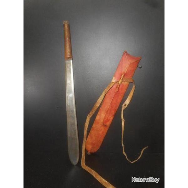 LONG GLAIVE TRADITIONNEL AFRICAIN, ETHNIE MASSA / MASA, CIRCA 1940, KENYA TANZANIE