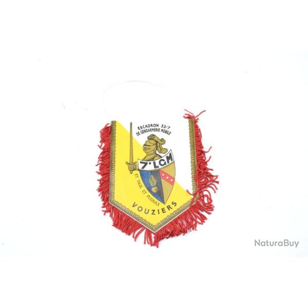 Ancien fanion Escadron de Gendarmerie Mobile 33/7 Vouziers 7 LGM