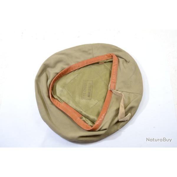 Bret en serg coton kaki clair, France Indochine / Algrie, TAP AFN TOE. Taille 52 Cholet Marseille