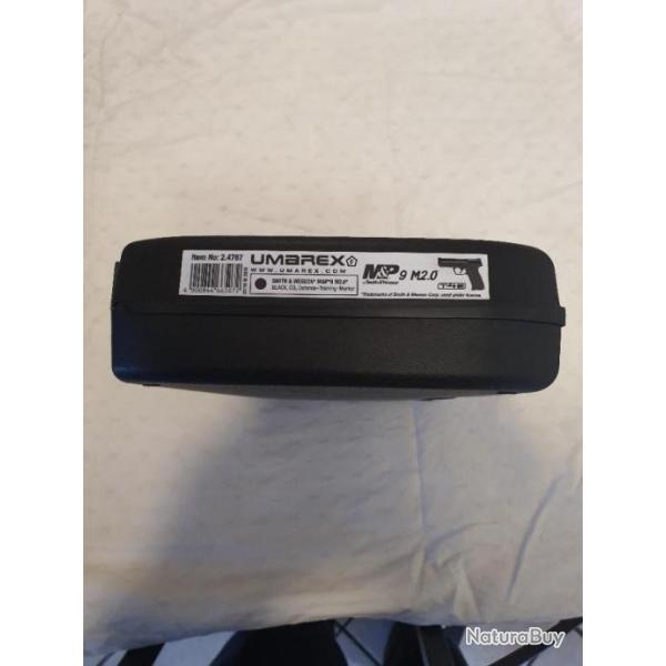 Pistolet de d�fense smith wesson m&p9 m2.0  co2 T4E + trois chargeurs