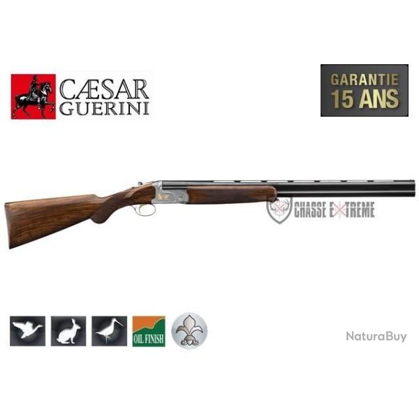 Fusil CAESAR GUERINI Tempio Light Ergal Nickel Cal 12/76 71cm Double d�tente