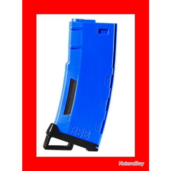 CHARGEUR MID-CAP SPEED 130 BILLES POUR M4 AEG BLEU