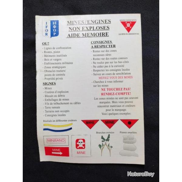 M�mento mines IFOR