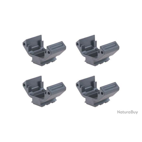 Rail M4 Amoeba Pro (Set de 4 Pcs) Noir (Ares)