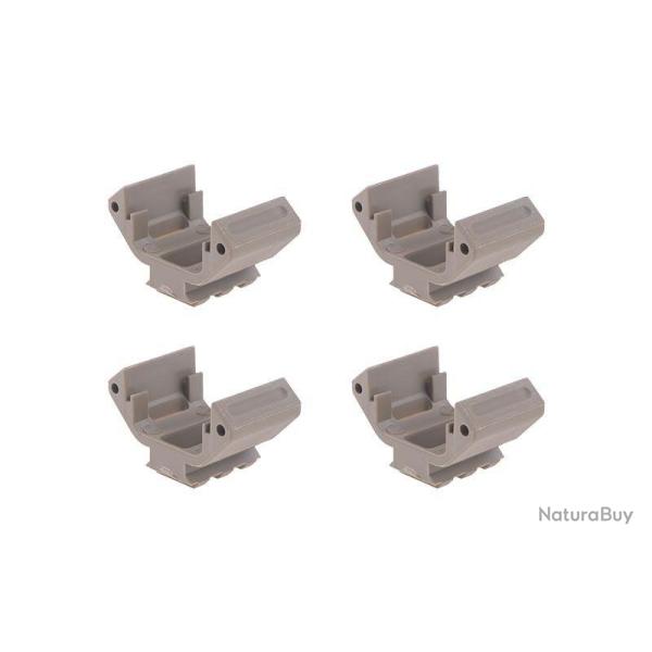 Rail M4 Amoeba Pro (Set de 4 Pcs) Desert (Ares)