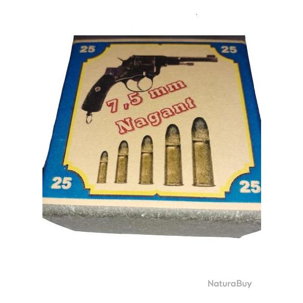7,5 mm Nagant Sudois Mle 1887: Reproduction boite (vide) RC 9548105