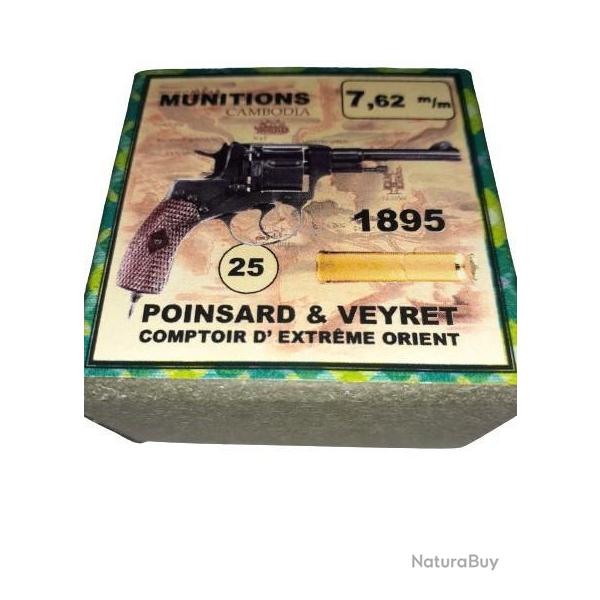 7,62 mm Nagant Russe Mle 1895: Reproduction boite (vide) P&V 9548129