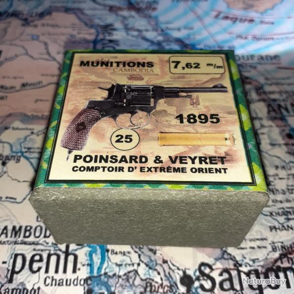 7,62 mm Nagant Russe 1895 (Poinsard & Veyret): Reproduction boite munitions (vide) PV 9548129