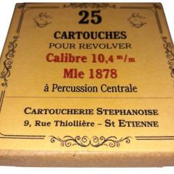 10,4 mm Suisse Mle 1878: Reproduction boite (vide) CS 9548430