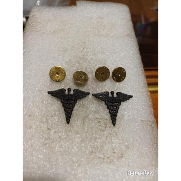 Lot de collars officier arm�e us MEDICAL CORPS original 1