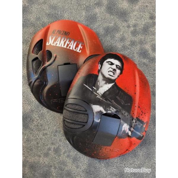 Coque Peltor Sporttac 3M personnalis�e Scarface