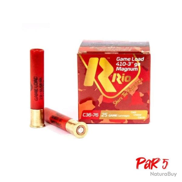 Cartouches Rio 410  36/76-19 BJ PB7X25 - Par 5