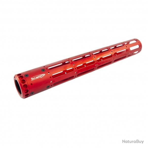 Tube de devant AR15 - 5 fentes, longueur 372mm - Rouge - TONI SYSTEM