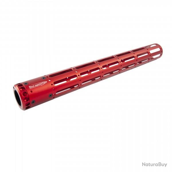 Tube de devant AR15 - 6 fentes, longueur 435mm - Rouge - TONI SYSTEM