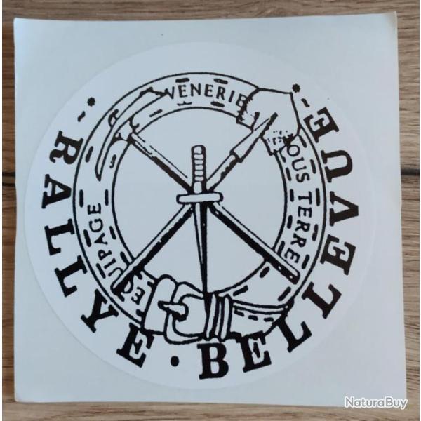 Autocollant chasse  venerie, rallye bellevue