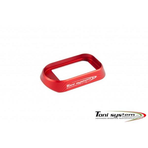 Bas de poigne standard pour Glock 17-17L-22-24-31-34-35 gn 4 - Rouge - TONI SYSTEM