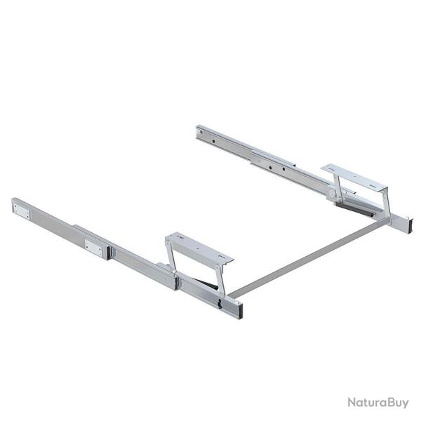 Coulisses pour table � rallonge et relevable Opl� Top 450-900mm charge 40kg inox bross� 2045469 Emuc