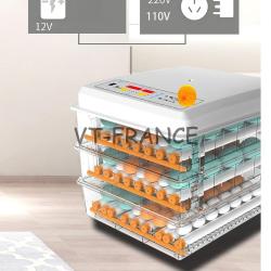 Incubateur Oeuf Automatique Pro -120 Oeufs 220V+12V 20260718000043