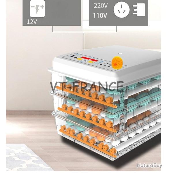 Incubateur Oeuf Automatique Pro, Modele: 120 Oeufs 220V+12V