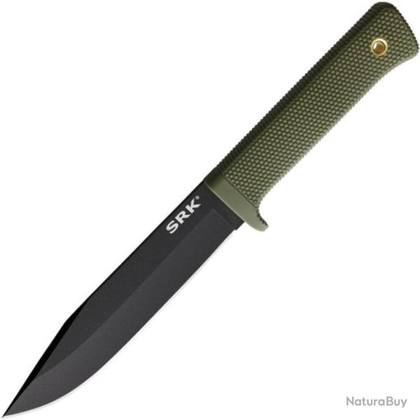 Couteau Cold Steel SRK OD Green Lame Acier SK-5 Manche Kray-Ex Etui Secure-Ex CS49LCKODBK