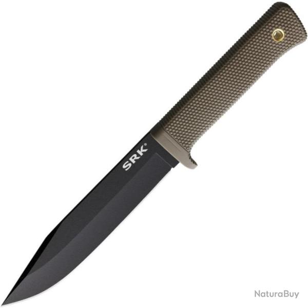 Couteau Cold Steel SRK Dark Earth Lame Acier SK-5 Manche Kray-Ex Etui Secure-Ex CS49LCKDEBK