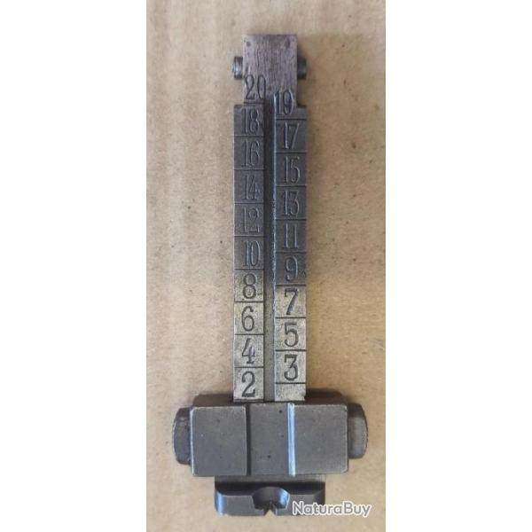 planchette de hausse complte Mauser portugais modle 1904 (1253)