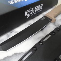 CS49LRTDTBK Couteau Cold Steel Tactical Recon Tanto Desert Tan Lame Acier SK-5 Etui Secure-Ex