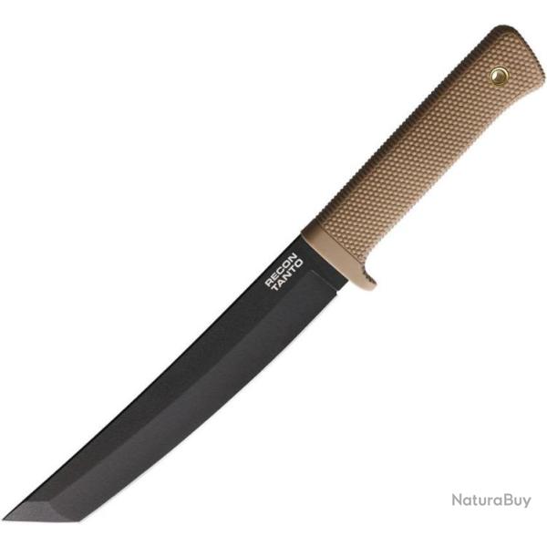 CS49LRTDTBK Couteau Cold Steel Tactical Recon Tanto Desert Tan Lame Acier SK-5 Etui Secure-Ex