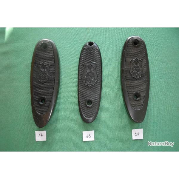Lot N� 2, de 3 plaques de couche REMINGTON, pour carabines et fusils.